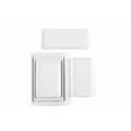 Assiette blanche en porcelaine rectangulaire